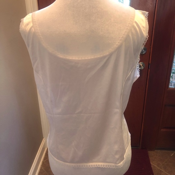 Vintage White Camisole from Improved Living Large Made in USA - Picture 2 of 10